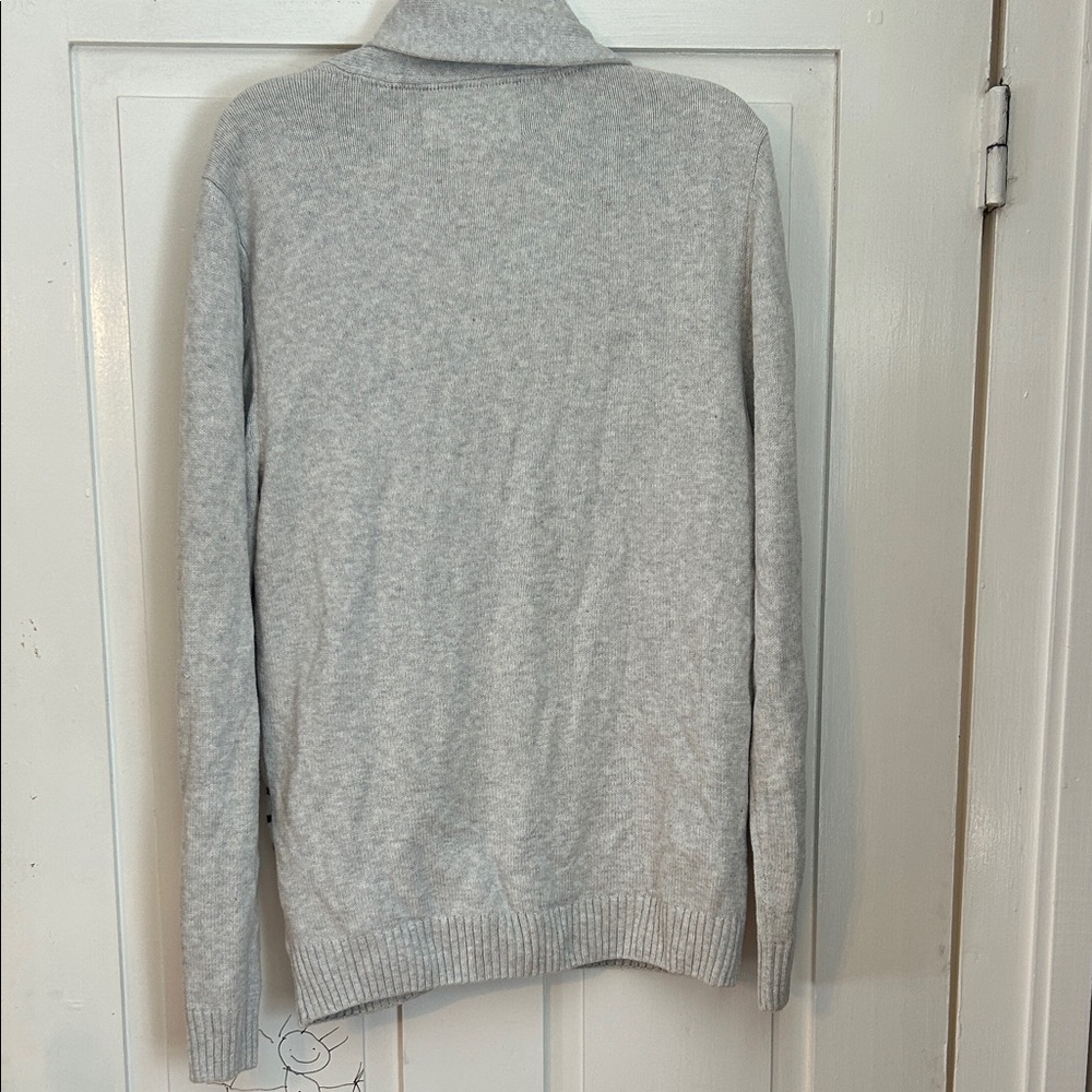Urban Pipeline Men’s Sweater Cardigan Large Gray & Brown Cowl Aztec Southwestern - Picture 9 of 16
